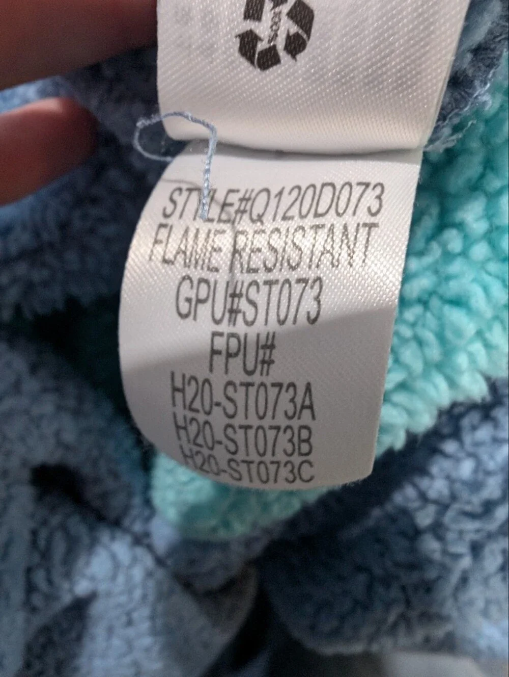 Disney Stitch Fuzzy Fleece Onesie Pajamas Costume Unisex Kids Size 5/6